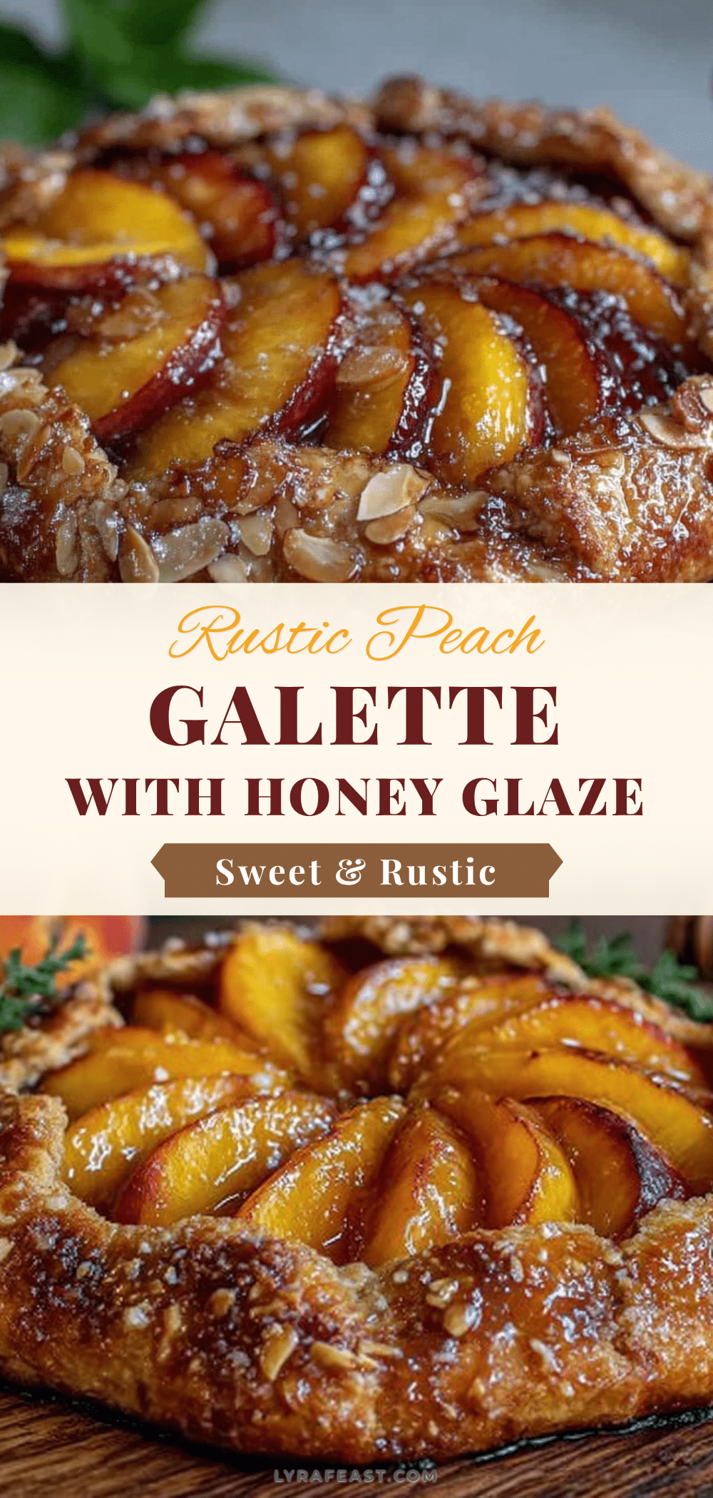 rustic fresh peach galette recipe