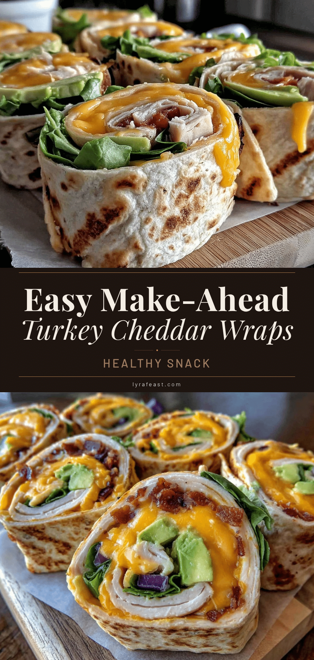 turkey cheddar avocado pinwheel wraps recipe