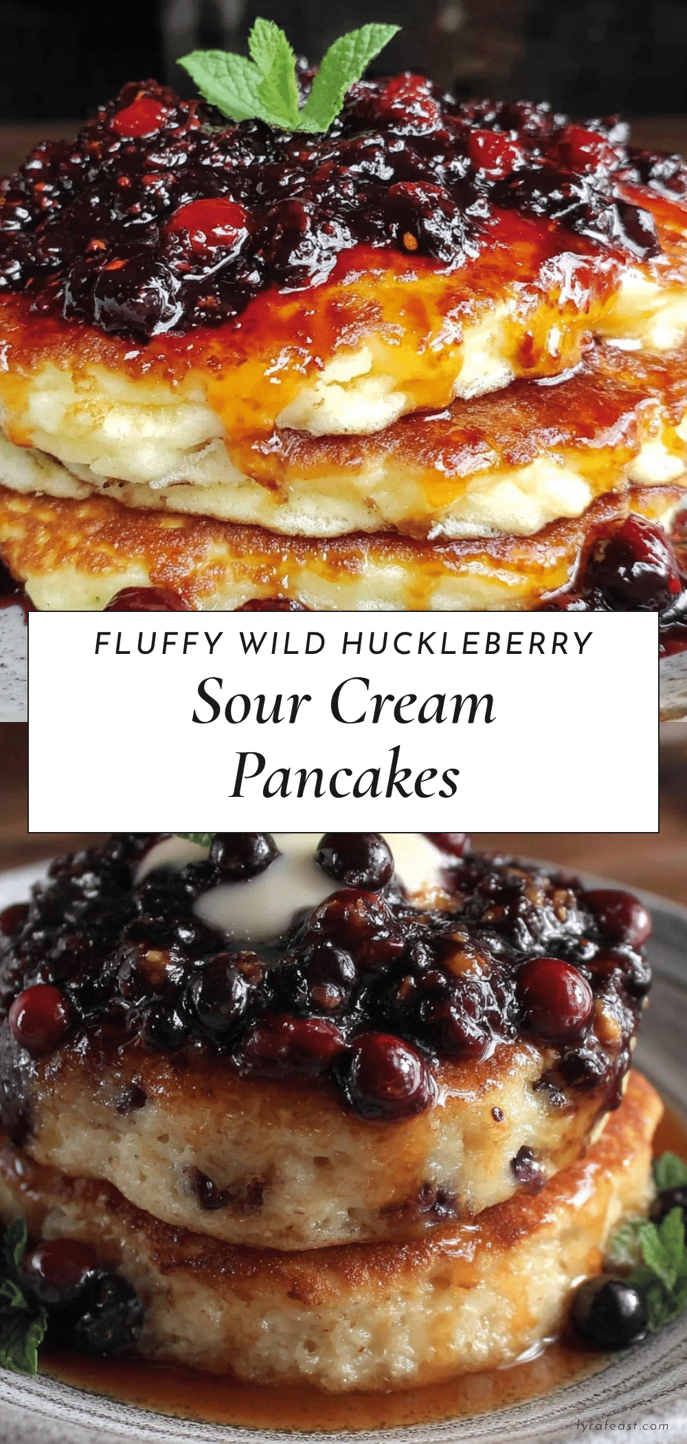 wild huckleberry sour cream pancakes recipe