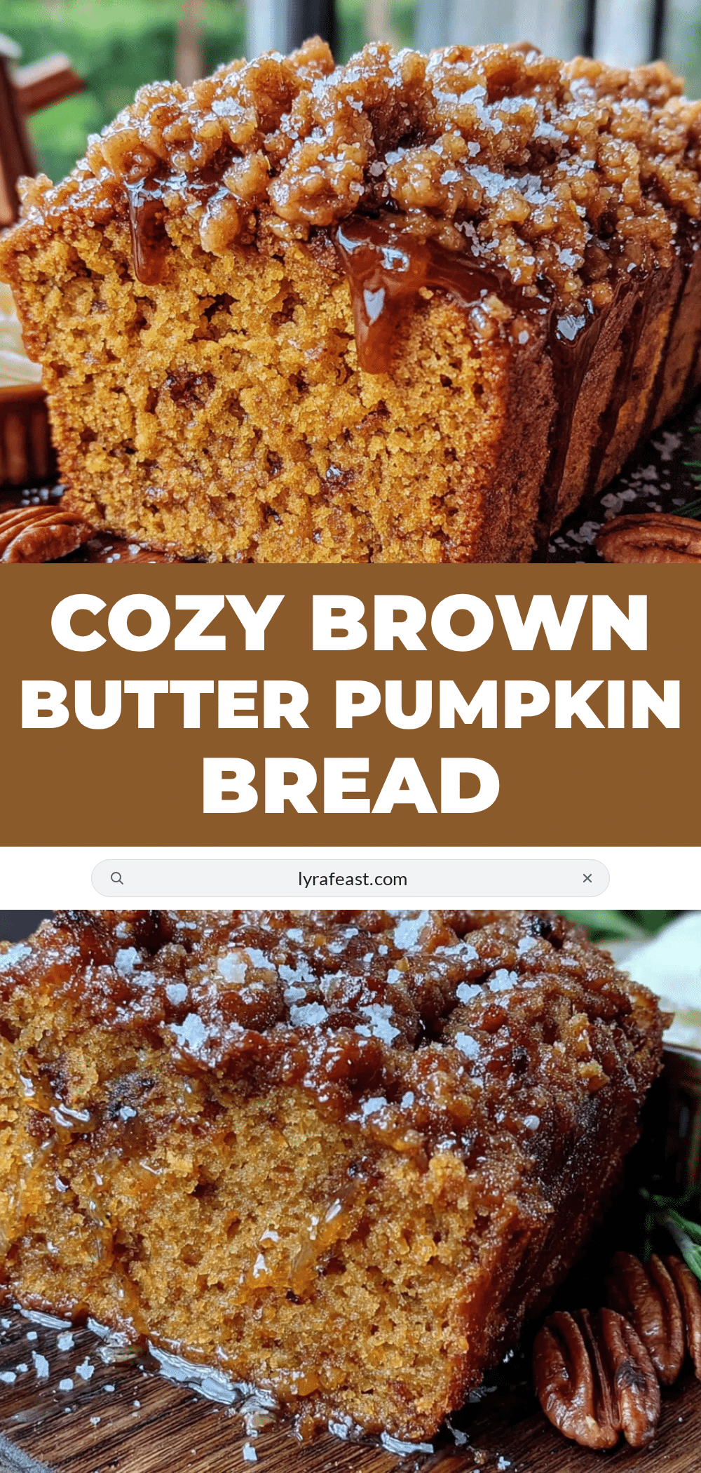 brown butter pumpkin bread with streusel topping recipe