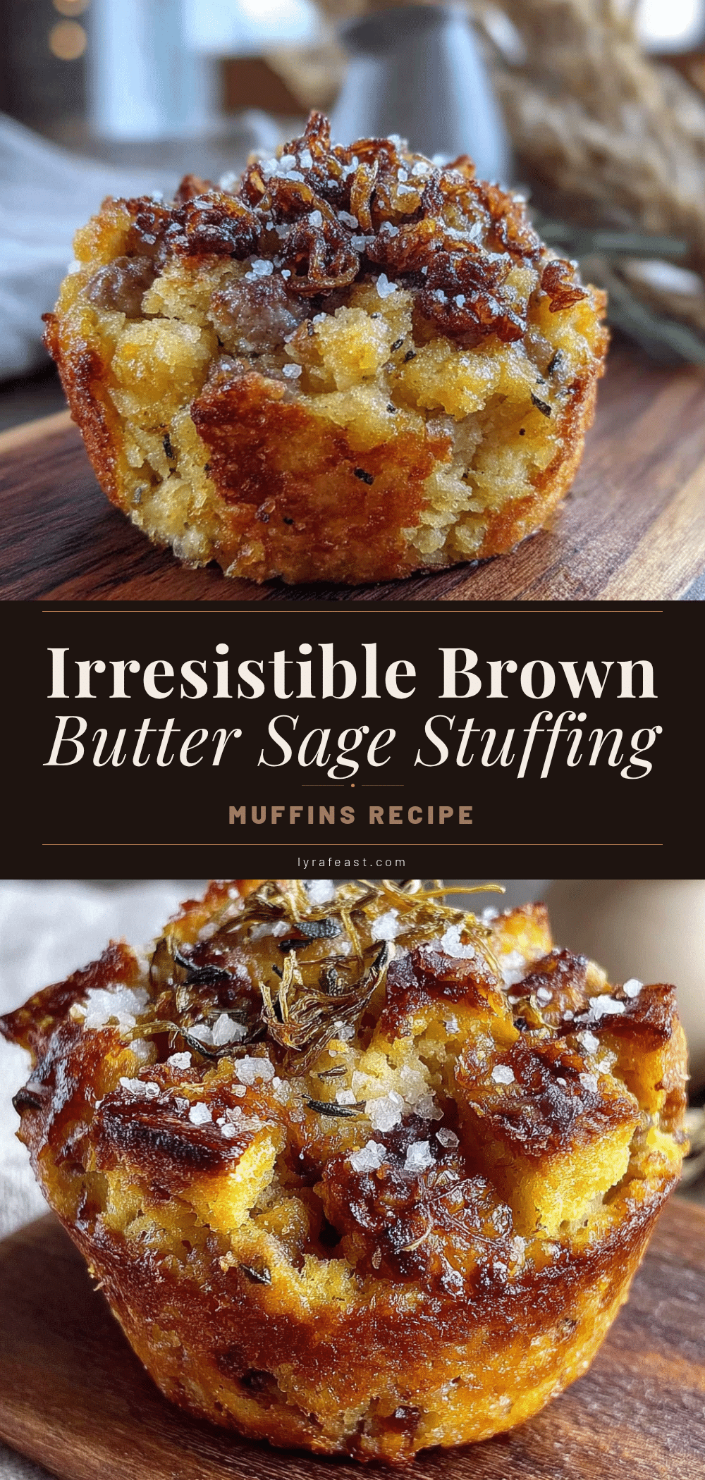 brown butter sage stuffing muffins recipe