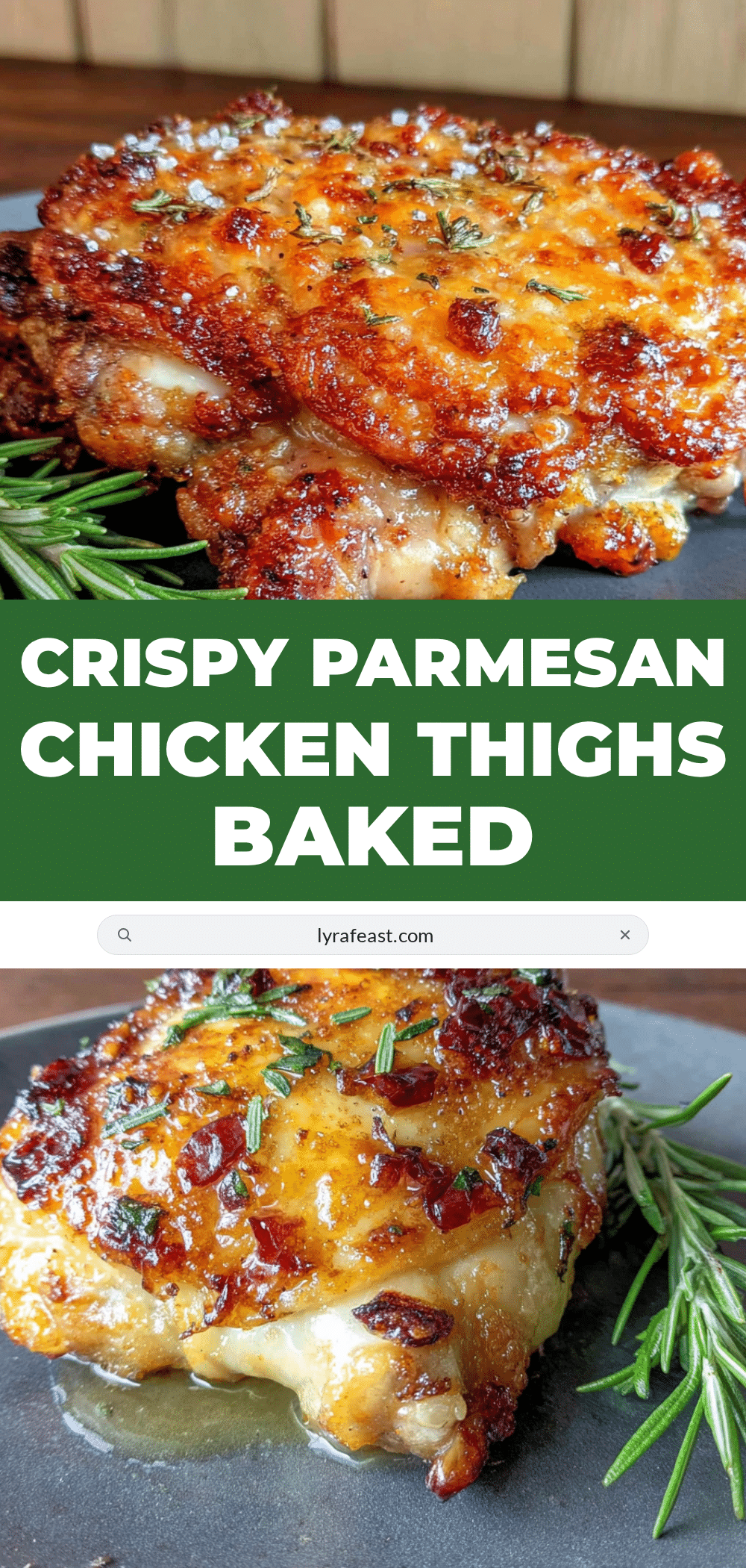 crispy baked parmesan chicken thighs recipe