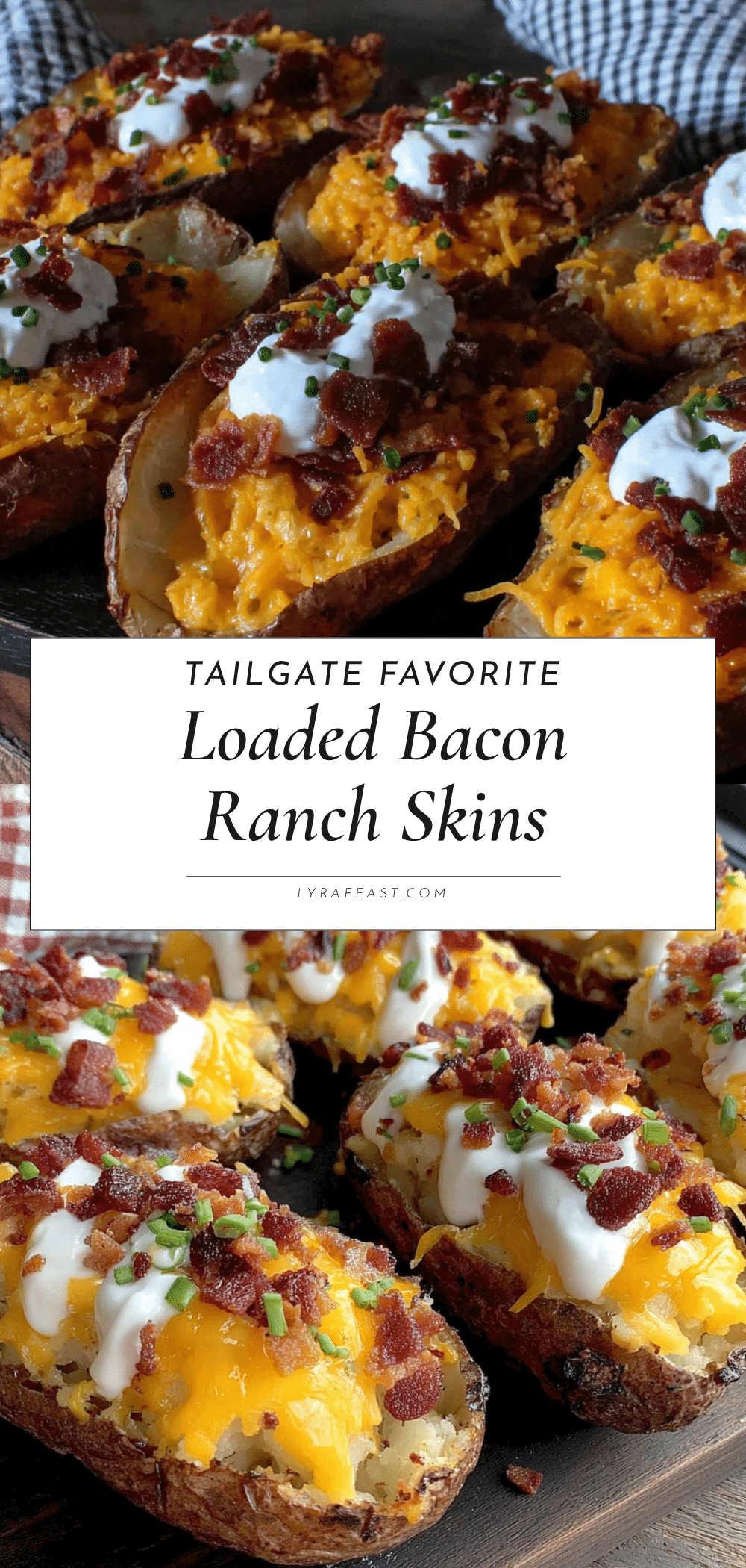 crispy loaded bacon ranch potato skins recipe