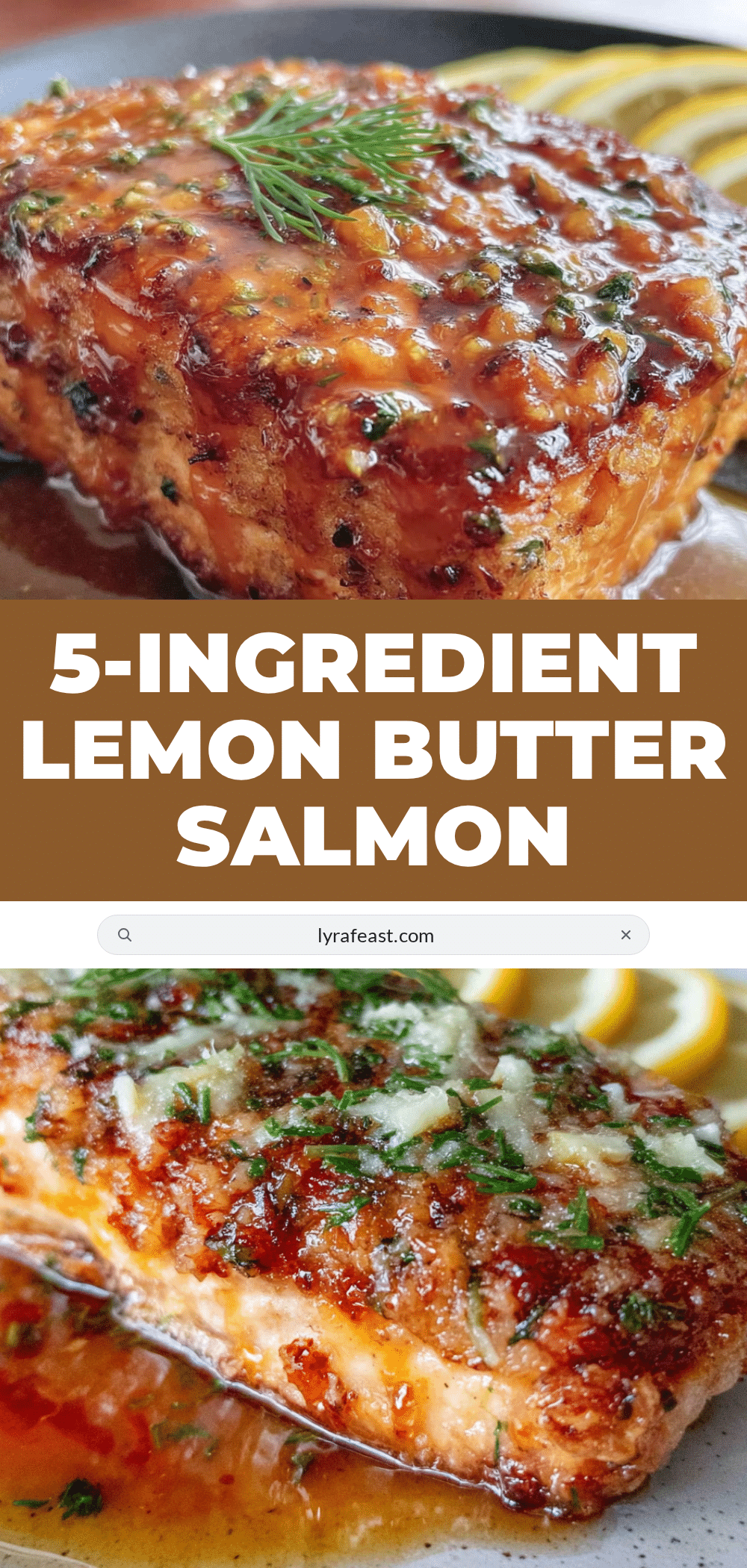 easy 5-ingredient baked salmon with lemon butter recipe