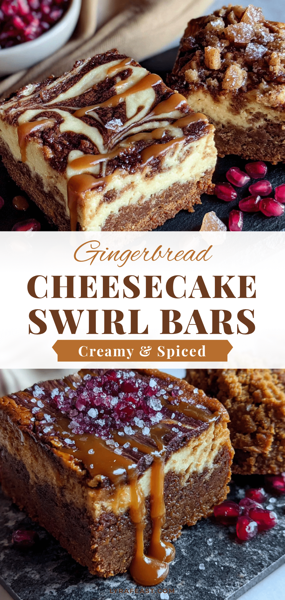 gingerbread cheesecake bars recipe