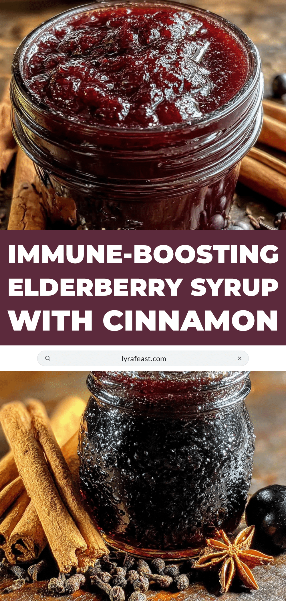 homemade elderberry syrup with cinnamon and cloves recipe