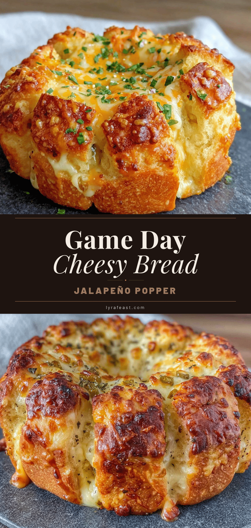 jalapeño popper pull-apart bread recipe