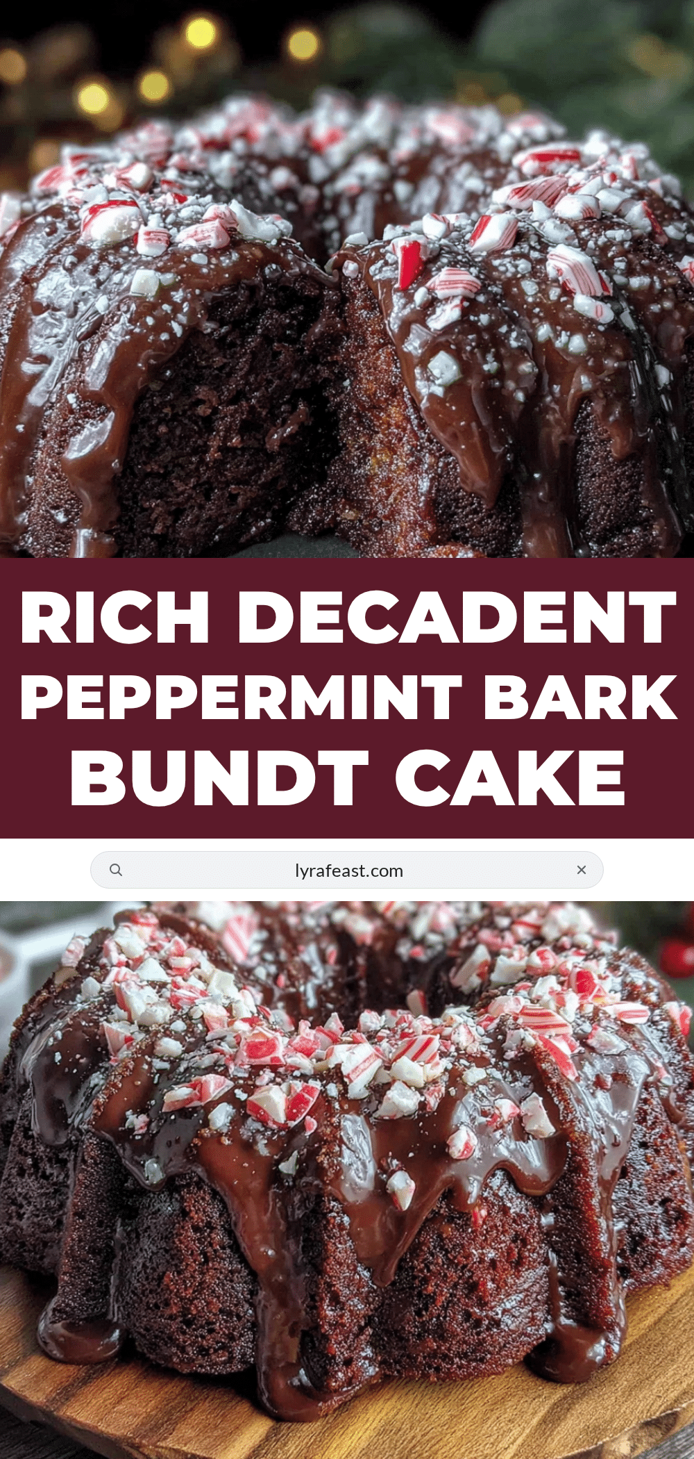 peppermint bark chocolate bundt cake recipe