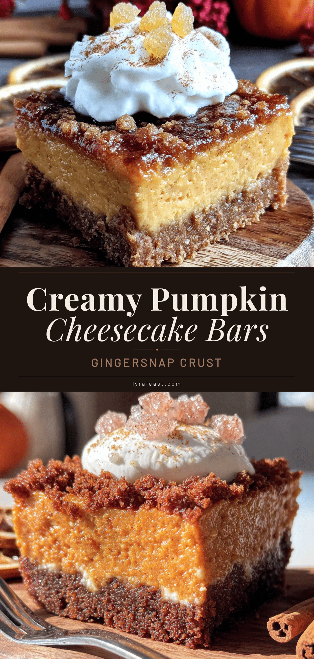 pumpkin cheesecake bars recipe