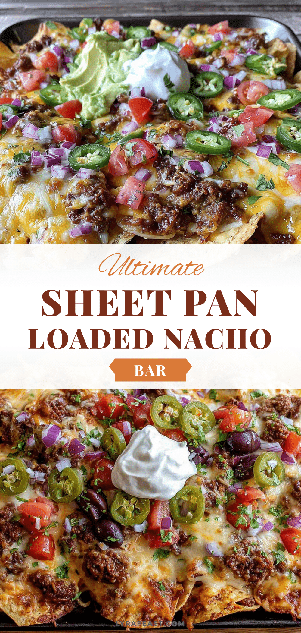 Sheet pan loaded nacho bar recipe