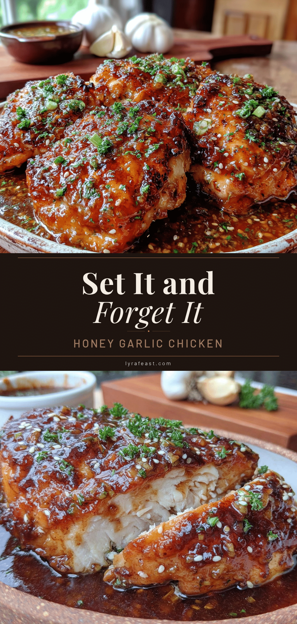 slow cooker honey garlic chicken breast recipe