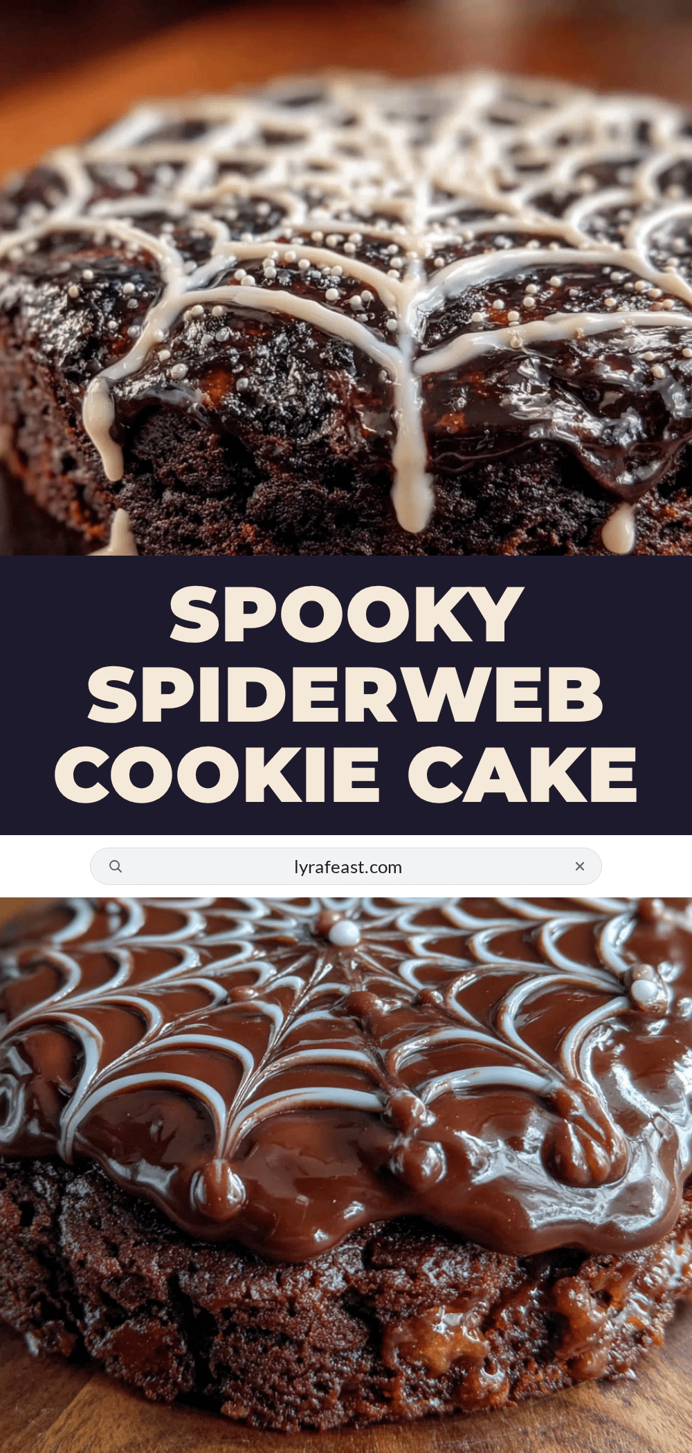 spiderweb halloween cookie cake recipe