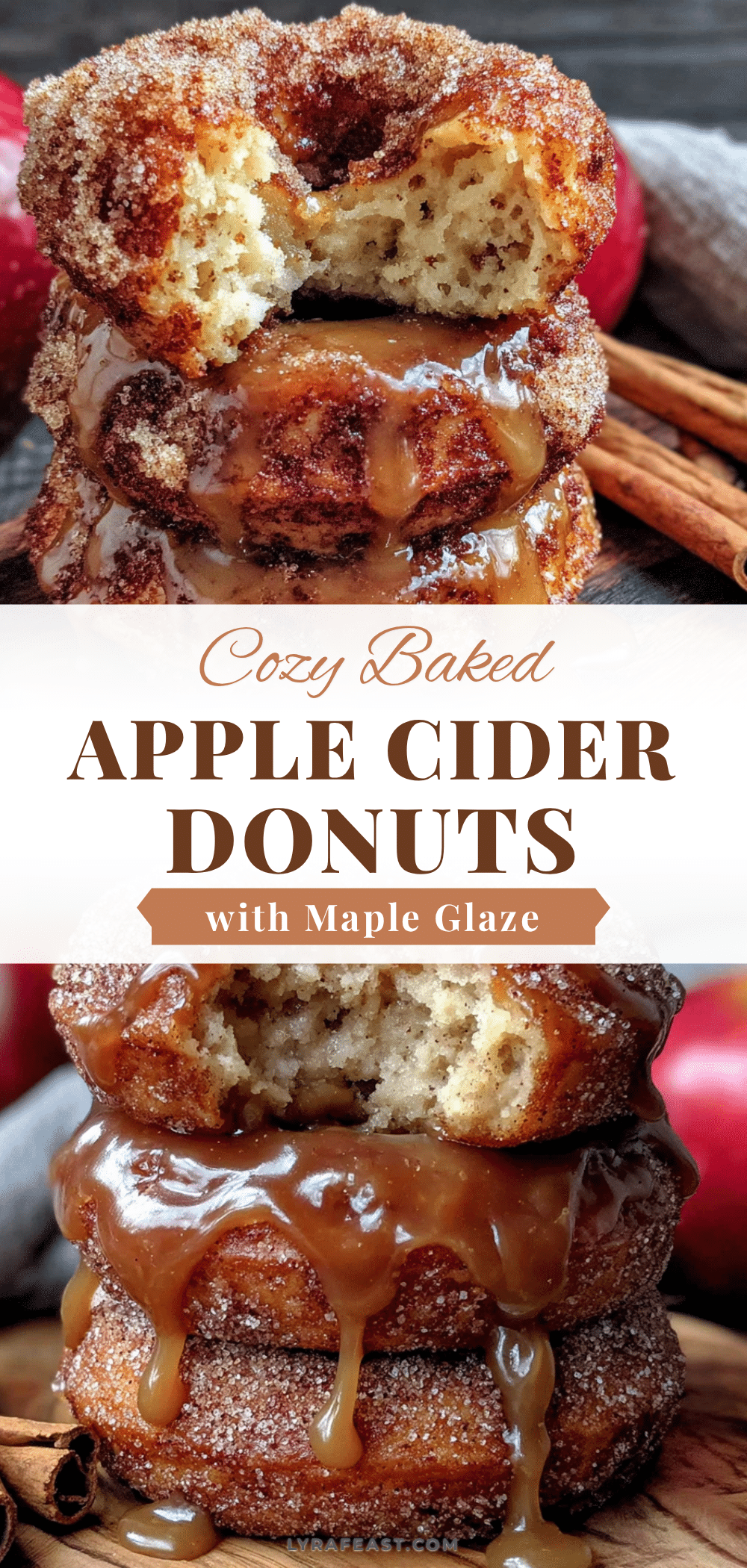 baked apple cider donuts with maple glaze recipe