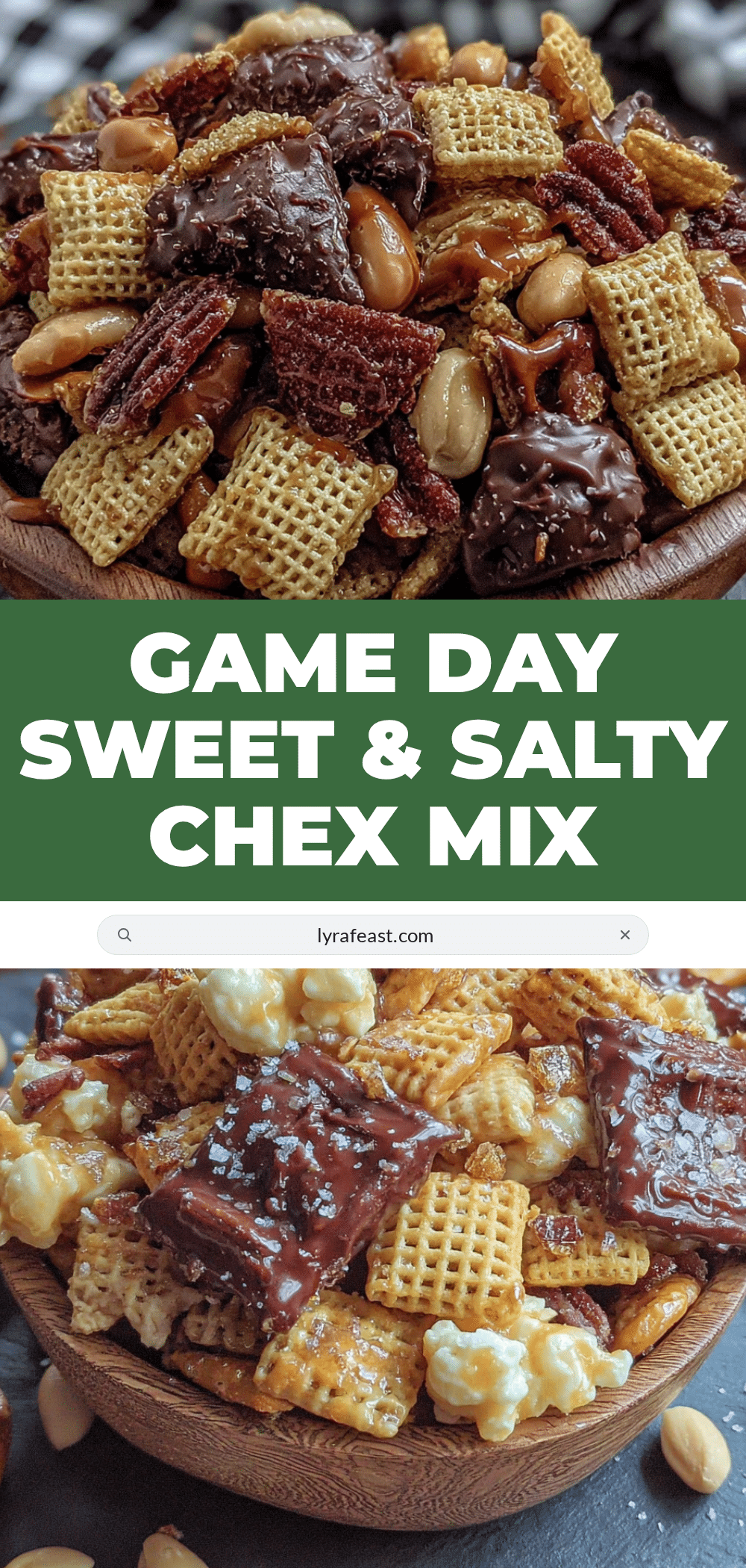 best easy sweet and salty football chex mix recipe recipe