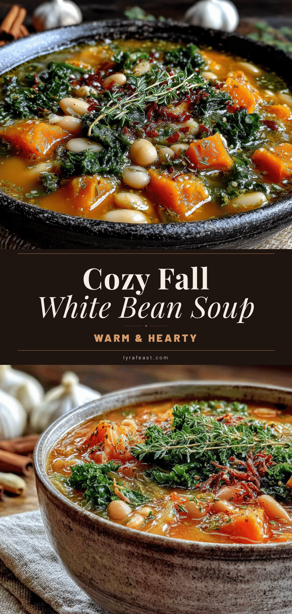 cozy healthy fall vegetable soup with white beans recipe