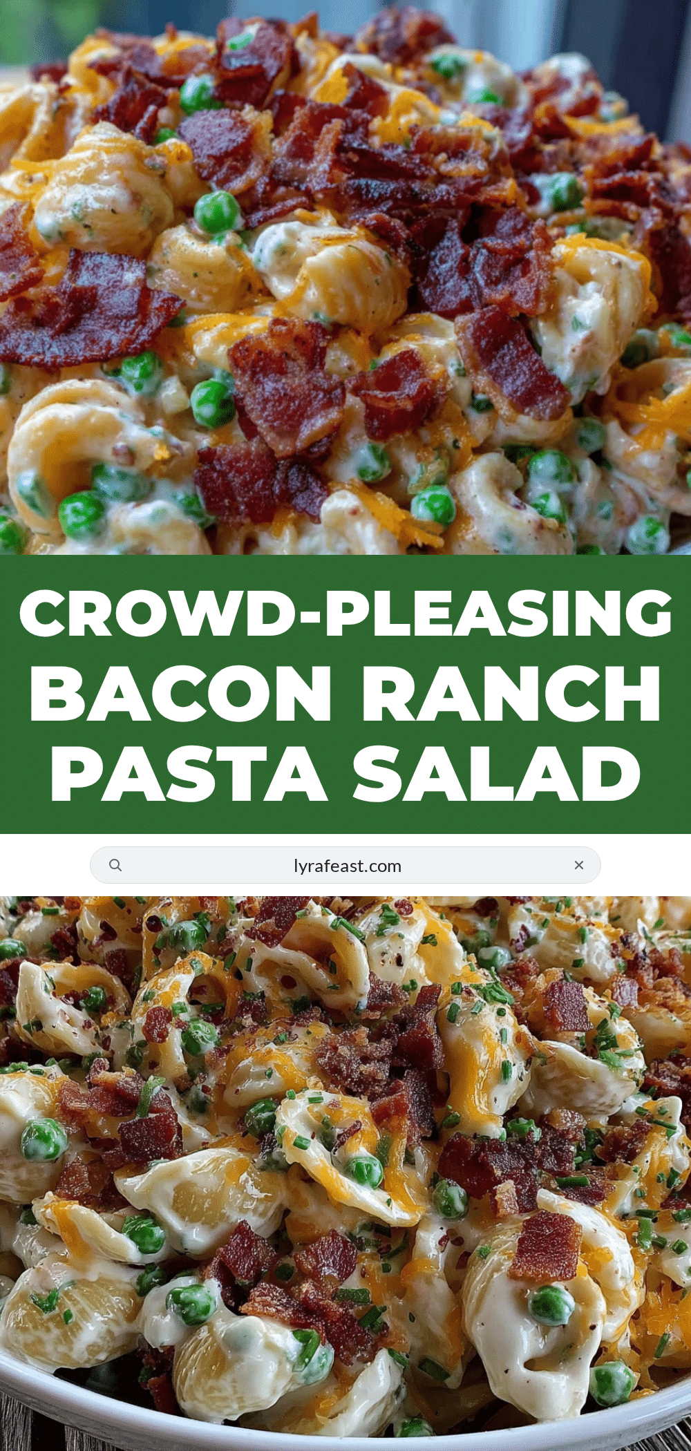 creamy bacon ranch pasta salad recipe