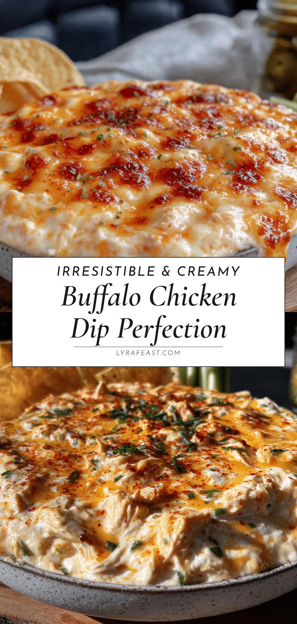 creamy buffalo chicken dip recipe