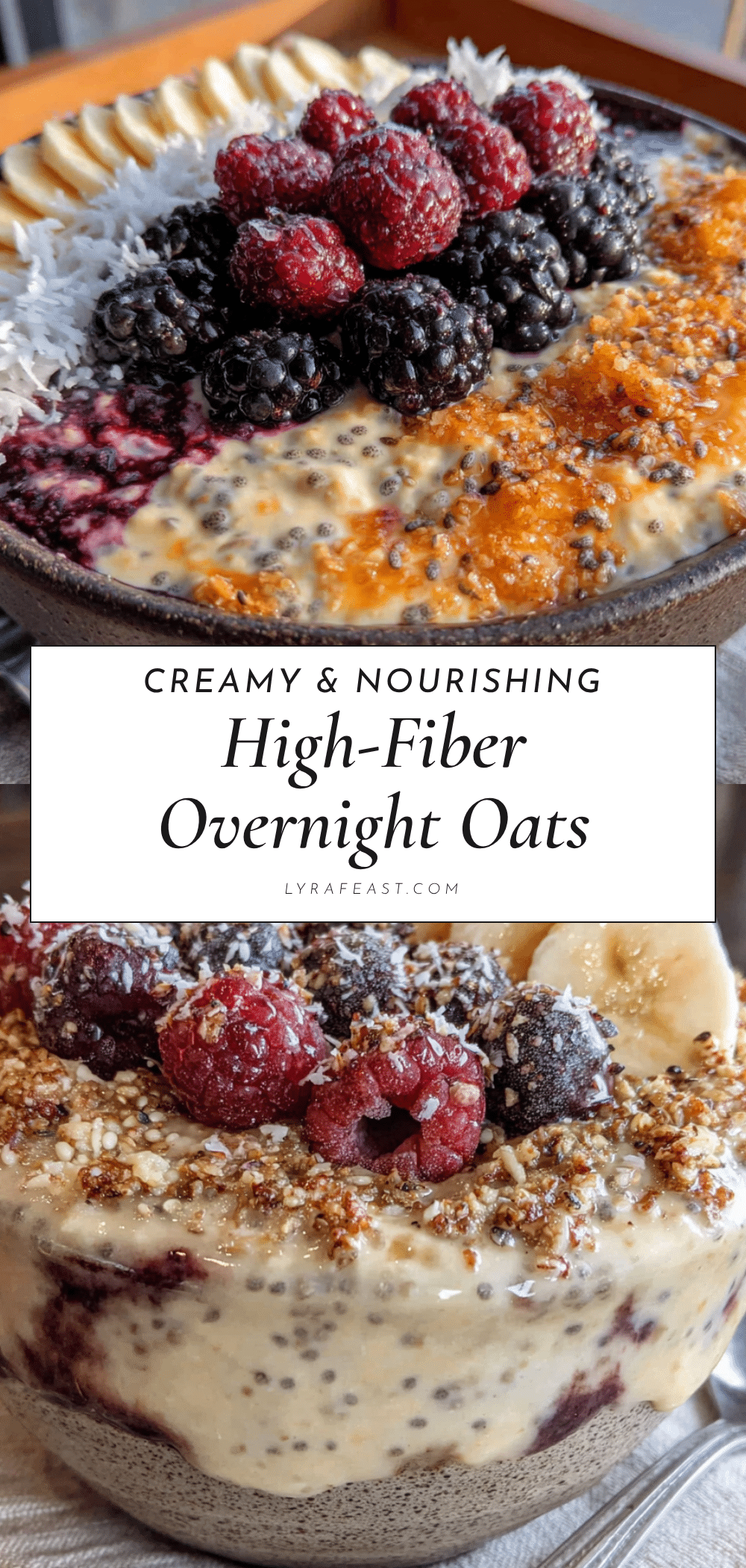 creamy high-fiber overnight oats recipe