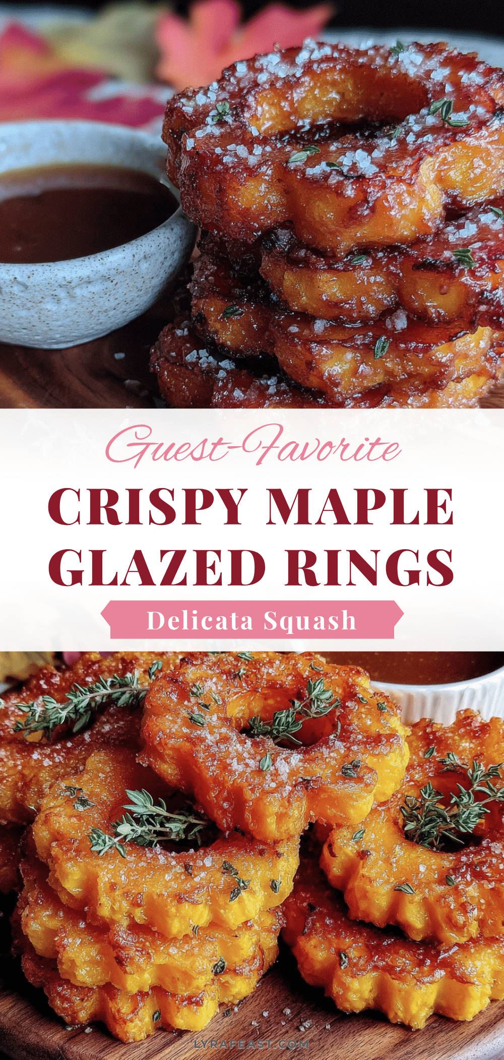crispy maple glazed delicata rings recipe