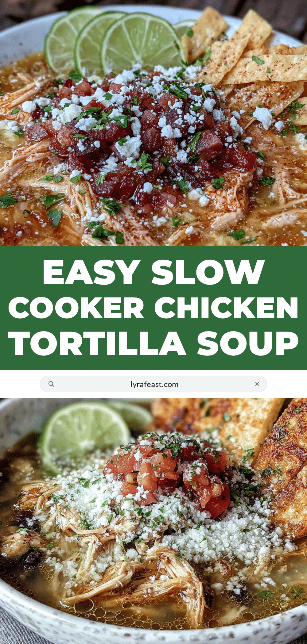 crockpot chicken tortilla soup with lime recipe
