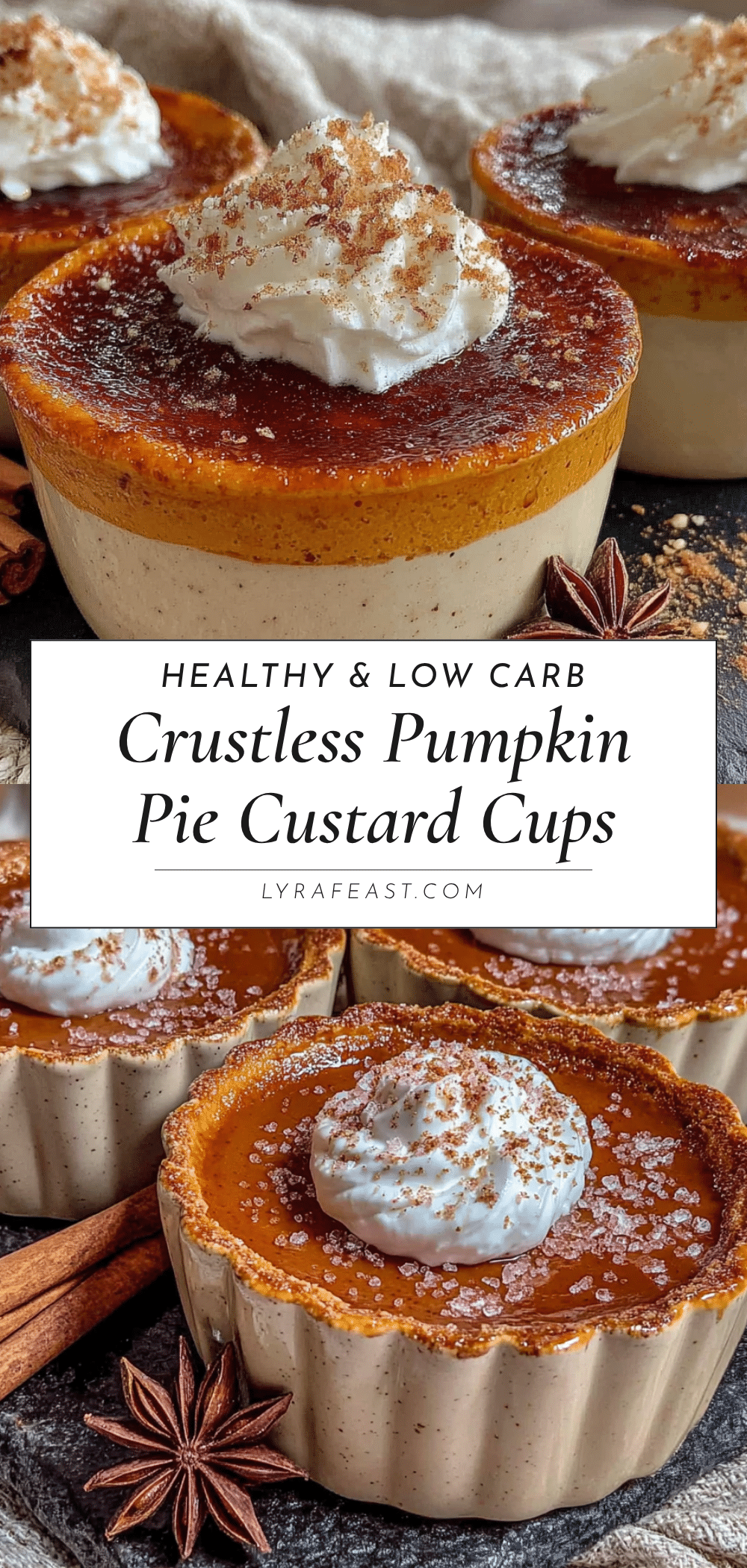 crustless pumpkin pie custard cups recipe