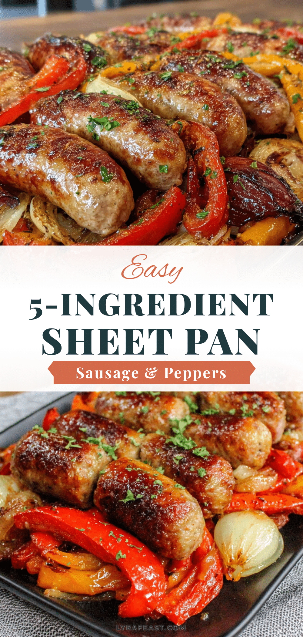 easy sheet pan sausage and peppers recipe recipe