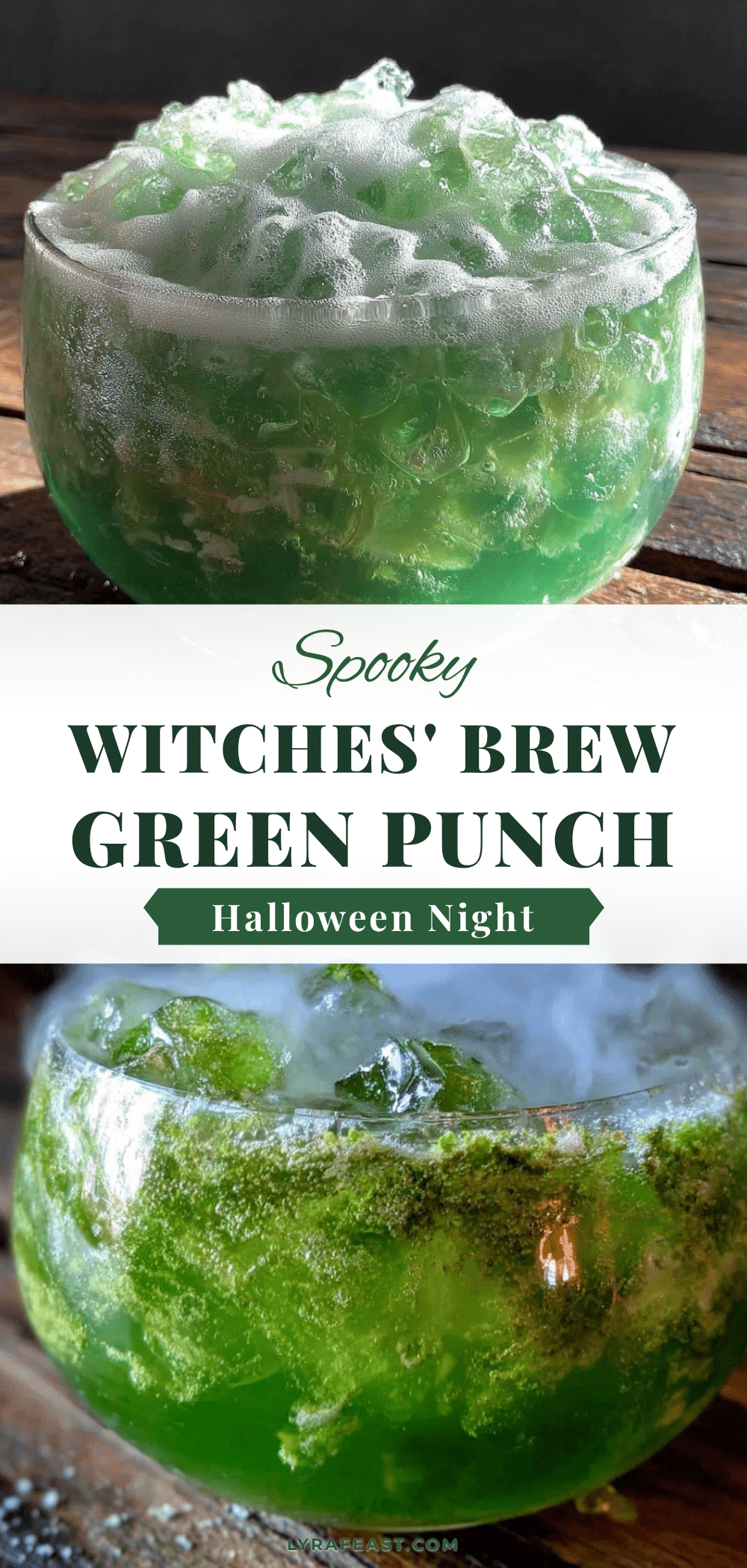 easy witches brew green punch for halloween recipe