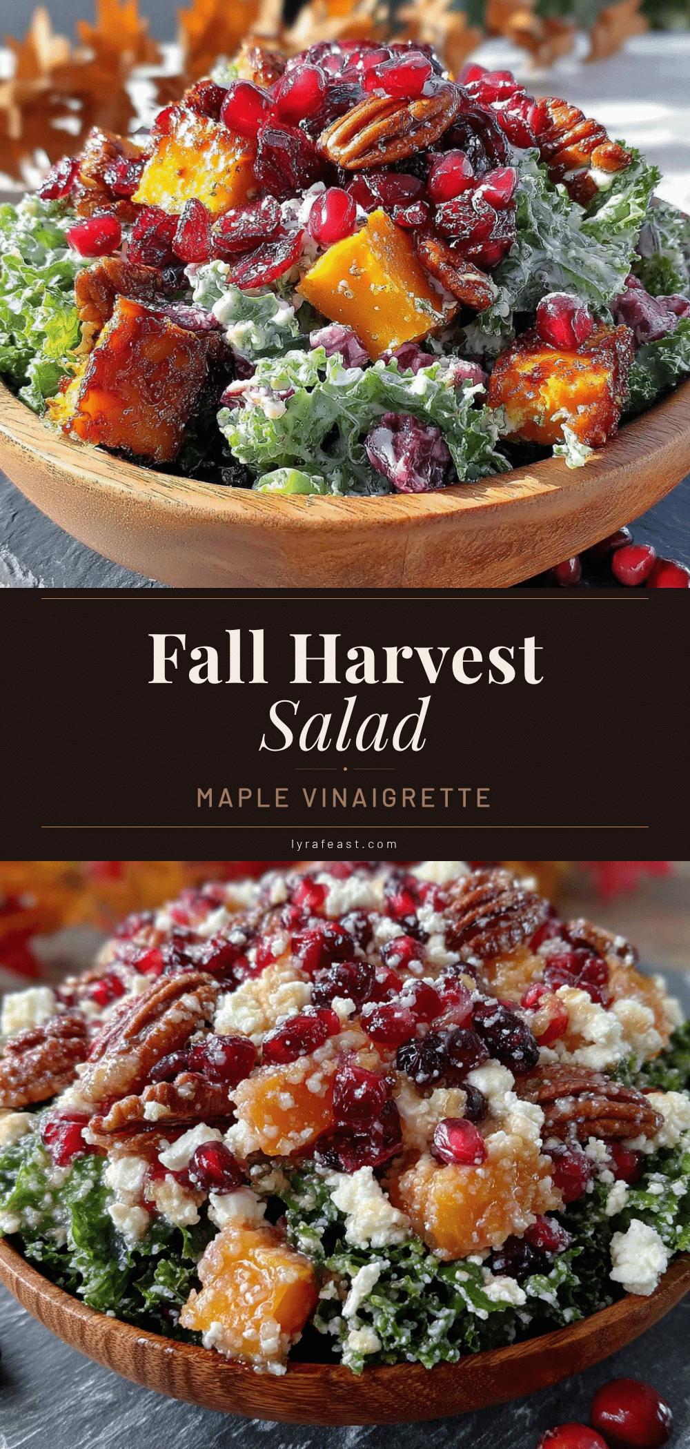 fall harvest salad with maple vinaigrette recipe