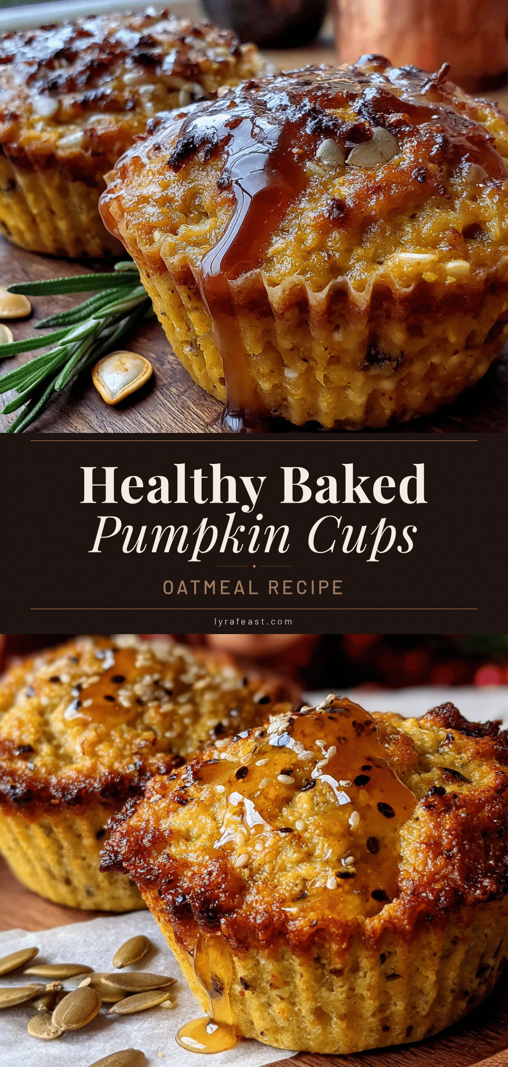 healthy baked pumpkin oatmeal cups recipe