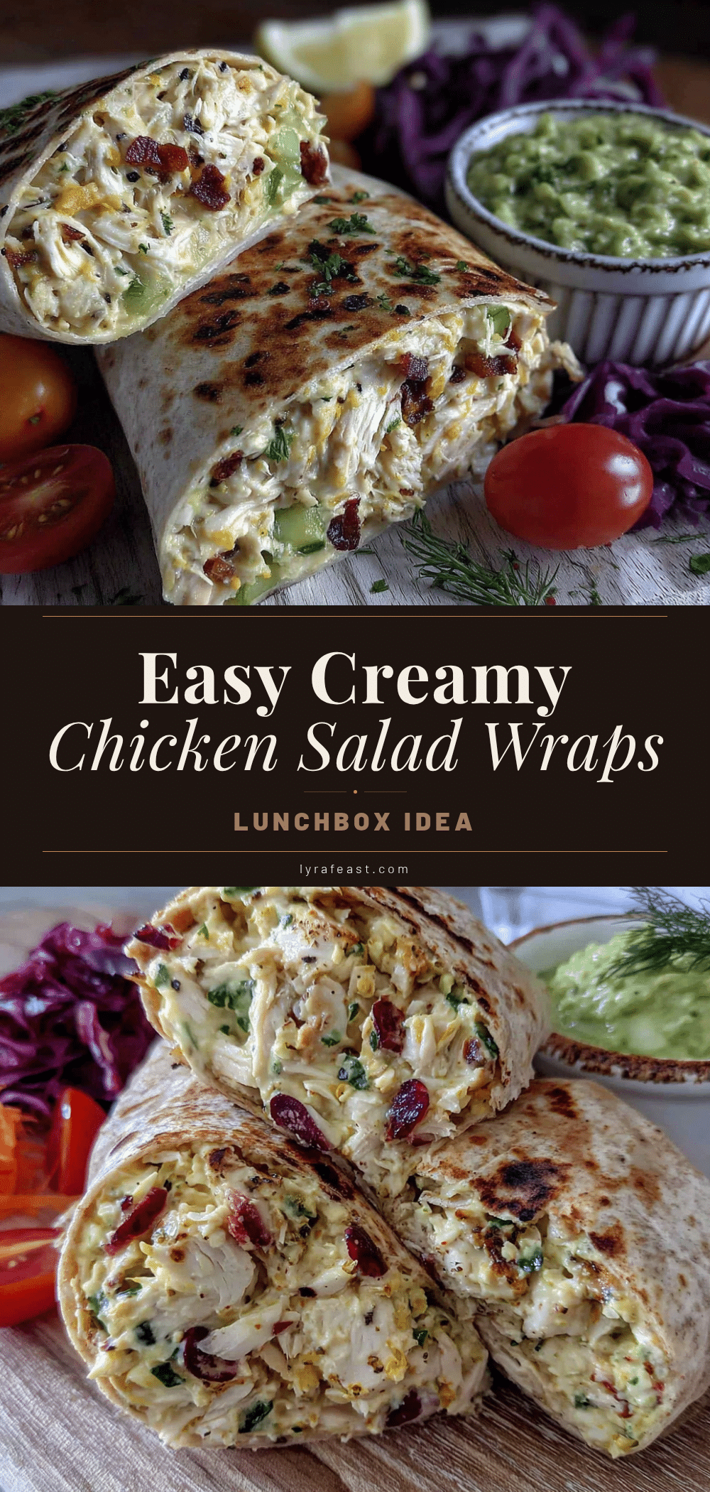 healthy no-mayo chicken salad wraps recipe