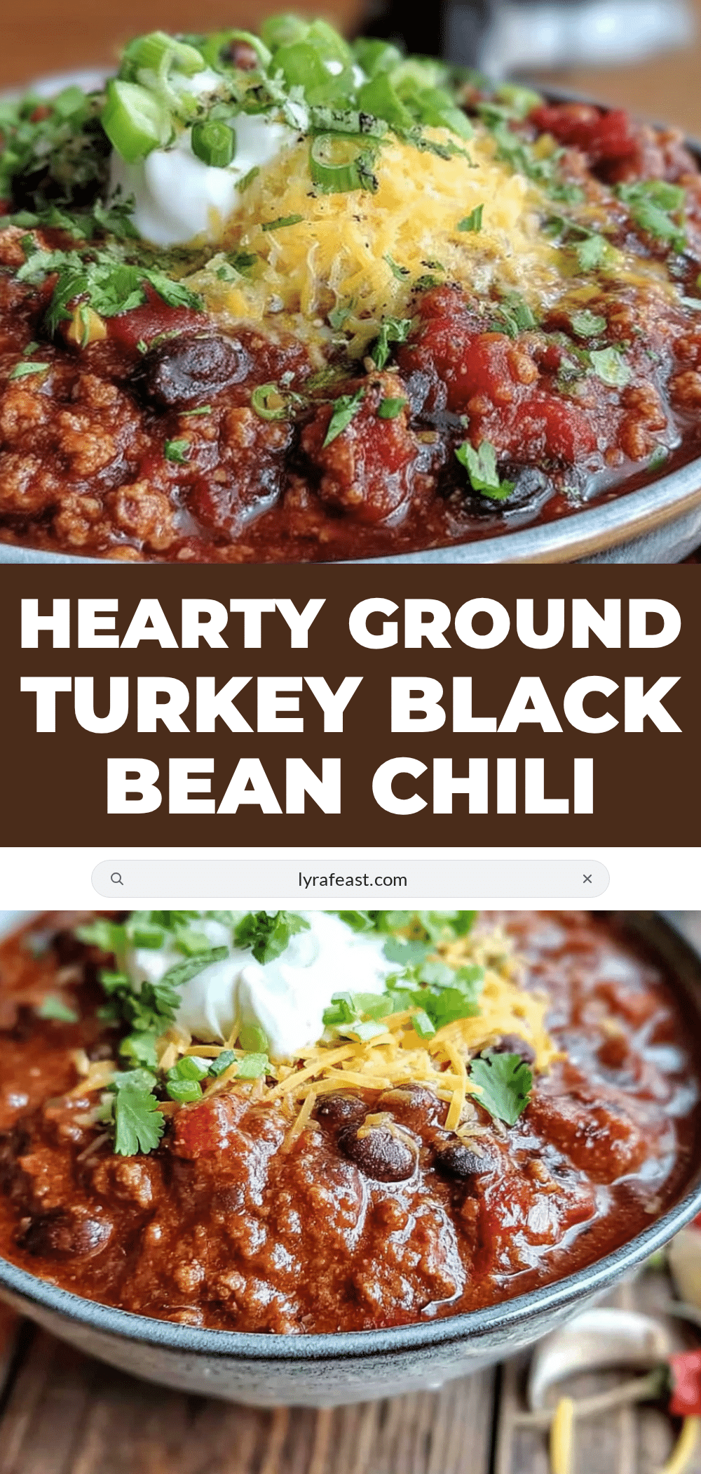 hearty ground turkey chili with black beans recipe