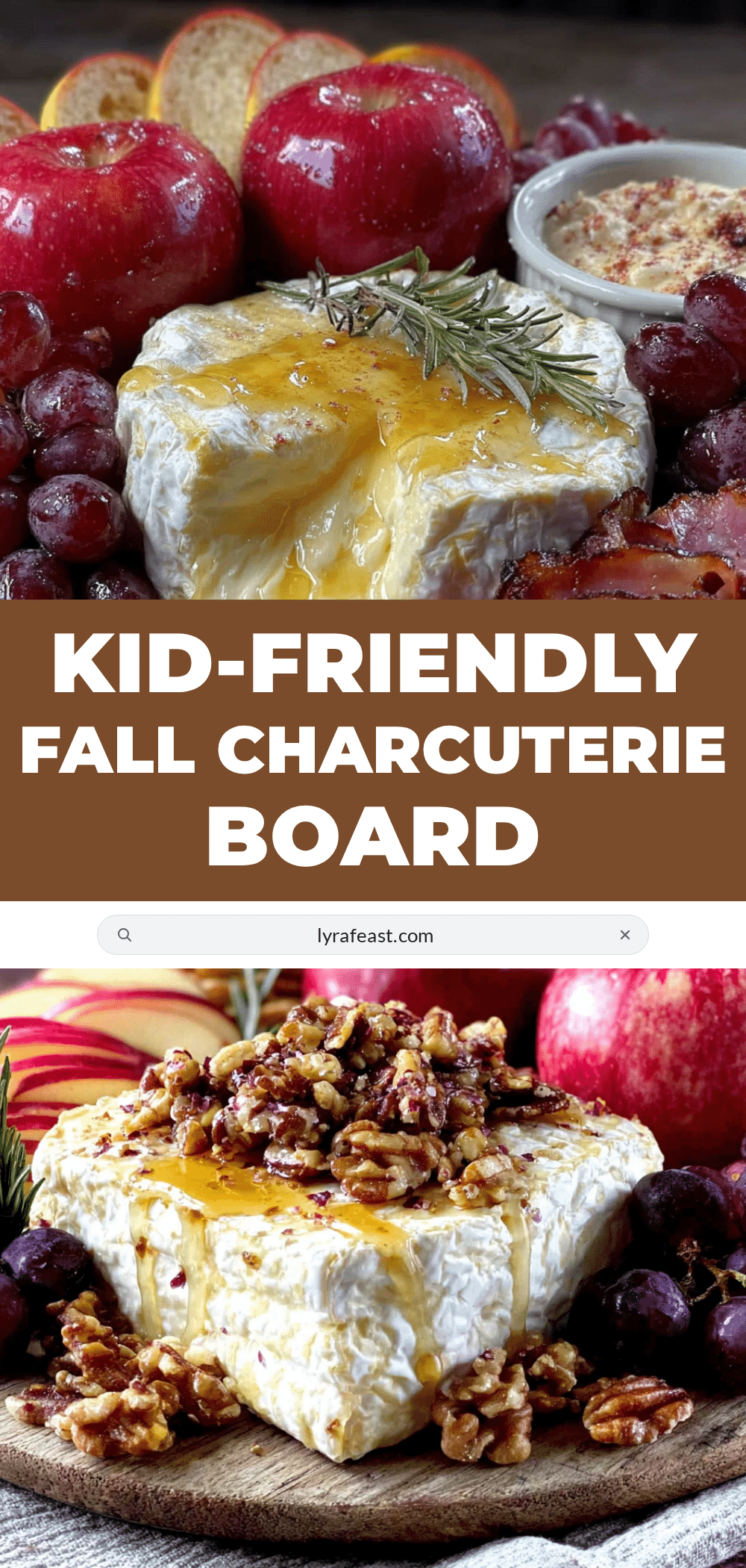 kid-friendly fall charcuterie board with apples and brie recipe