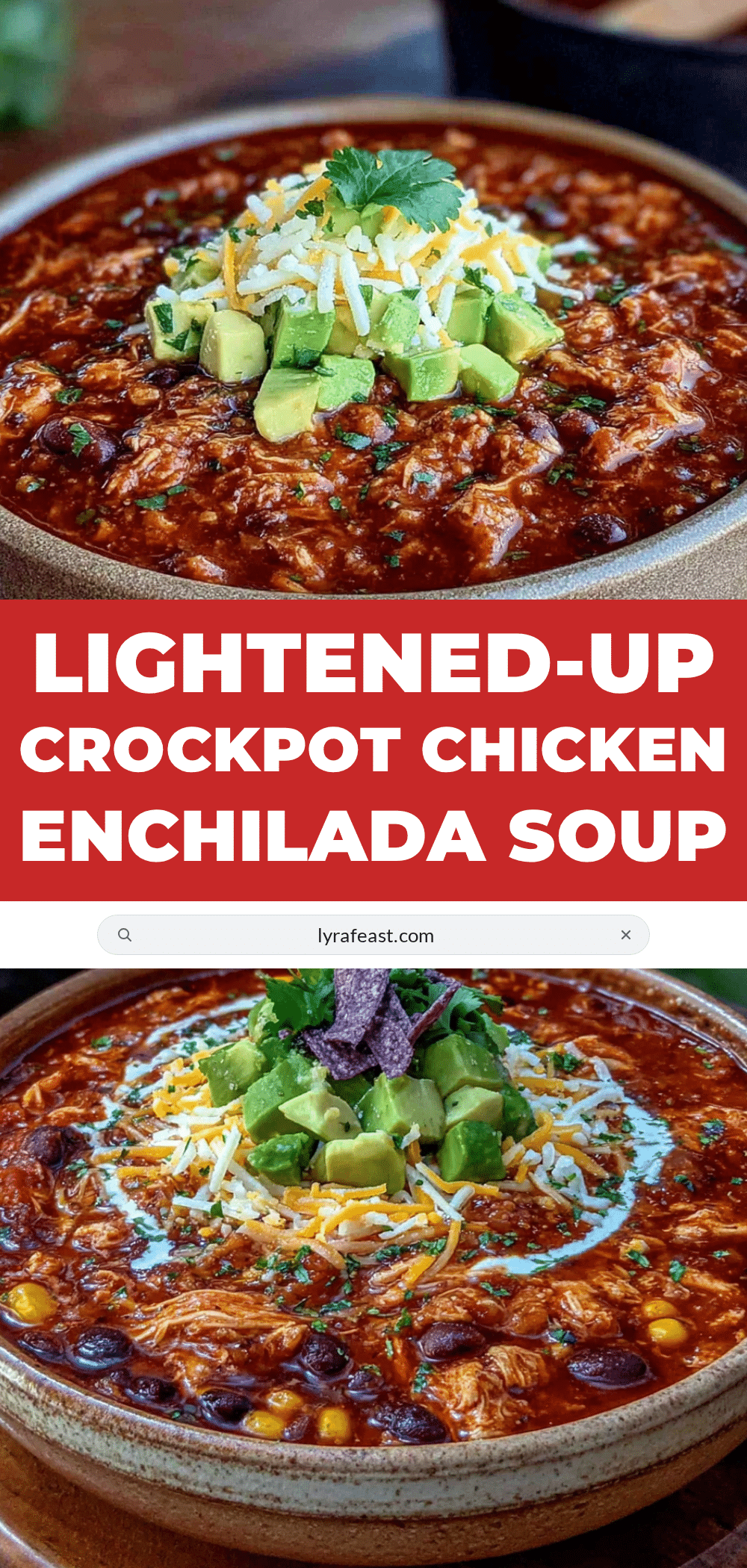 lightened-up crockpot chicken enchilada soup recipe