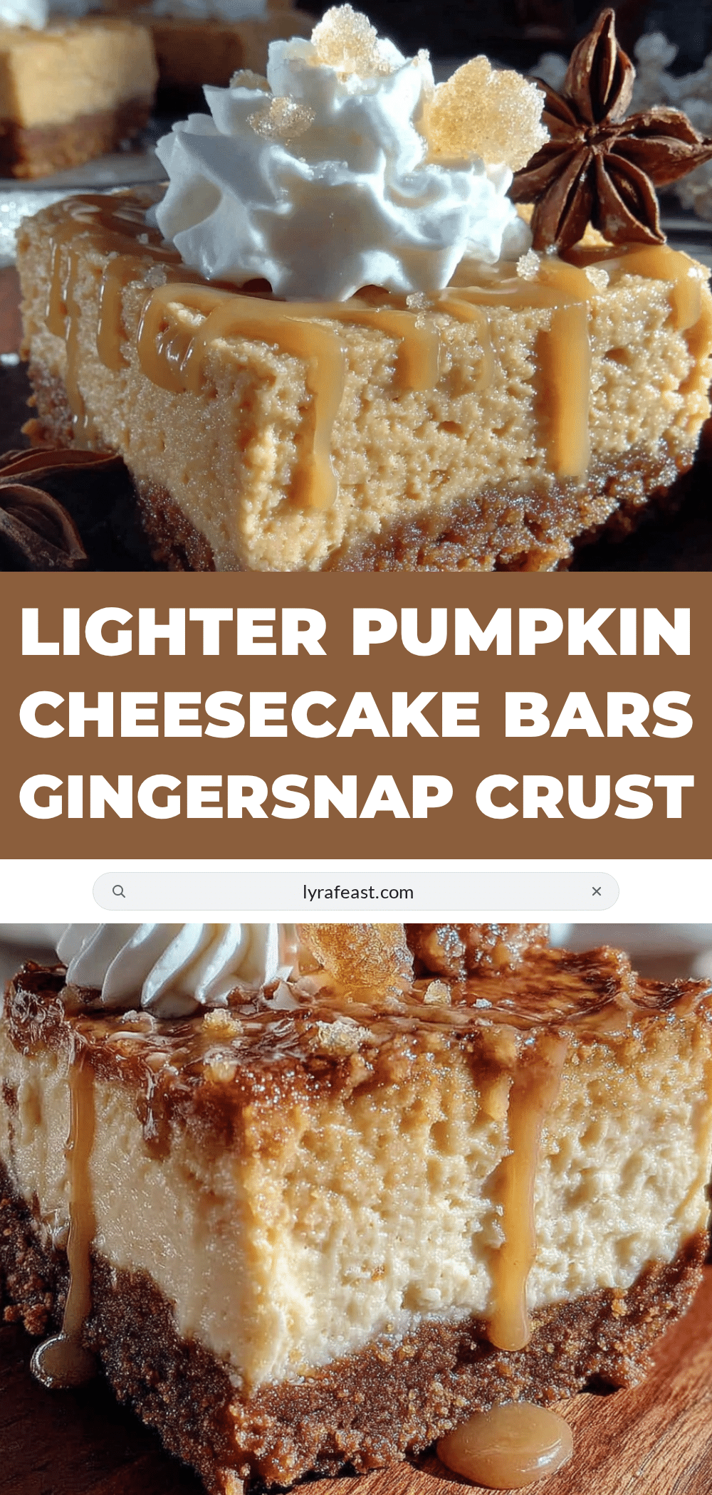 lighter pumpkin cheesecake bars recipe