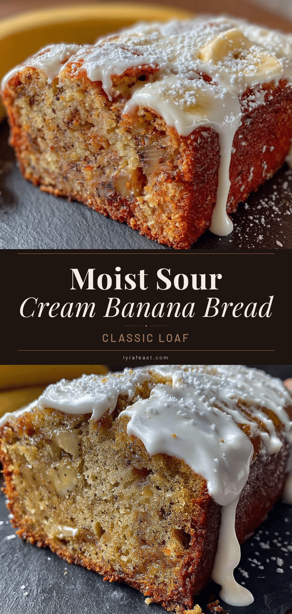moist sour cream banana bread recipe