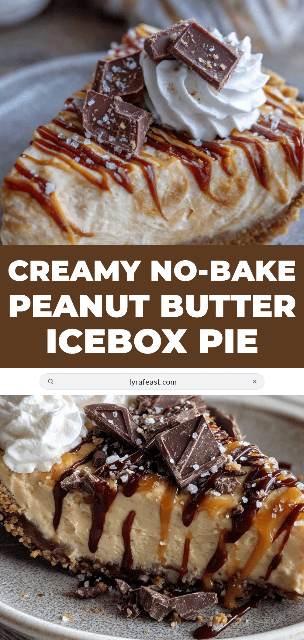 no-bake peanut butter icebox pie recipe