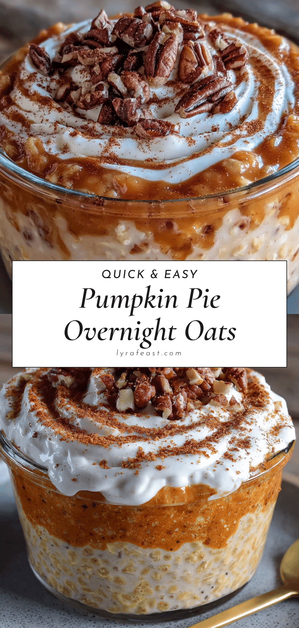 pumpkin pie spice overnight oats recipe