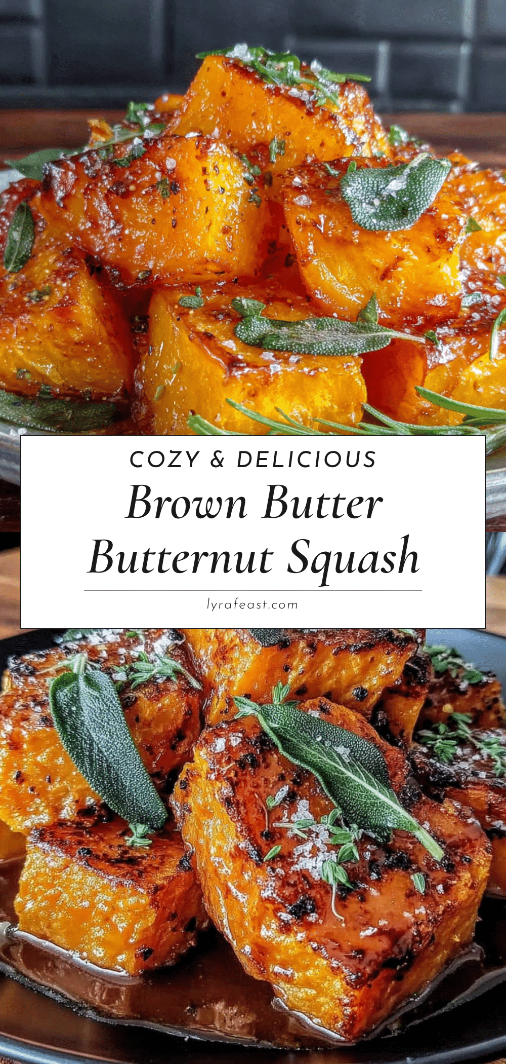 roasted butternut squash with brown butter sage recipe