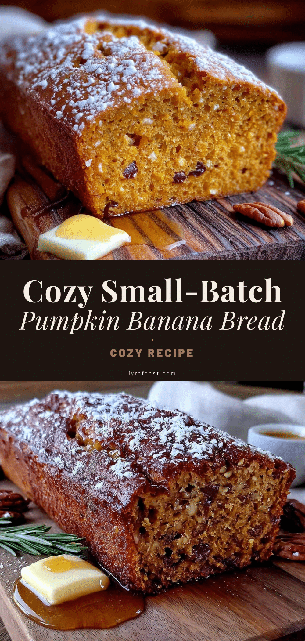 small-batch pumpkin banana bread recipe