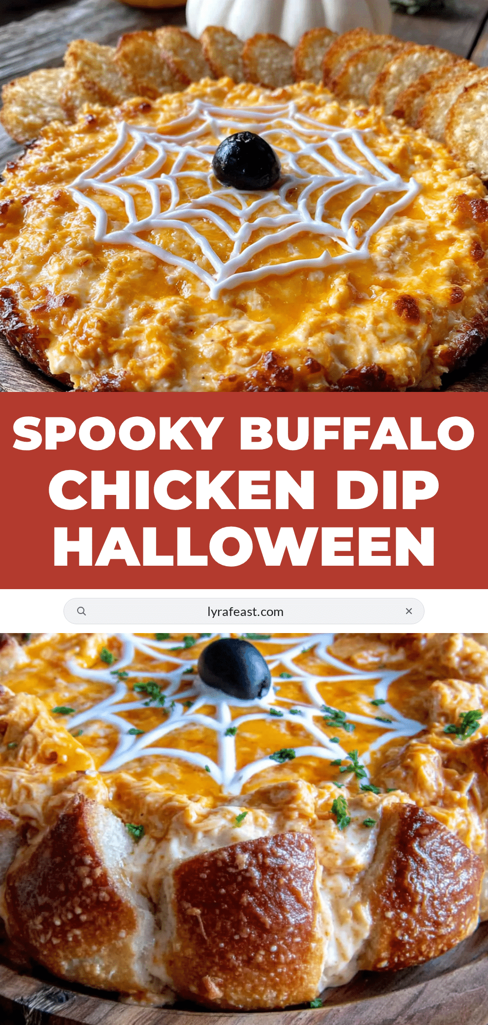spider web buffalo chicken dip recipe